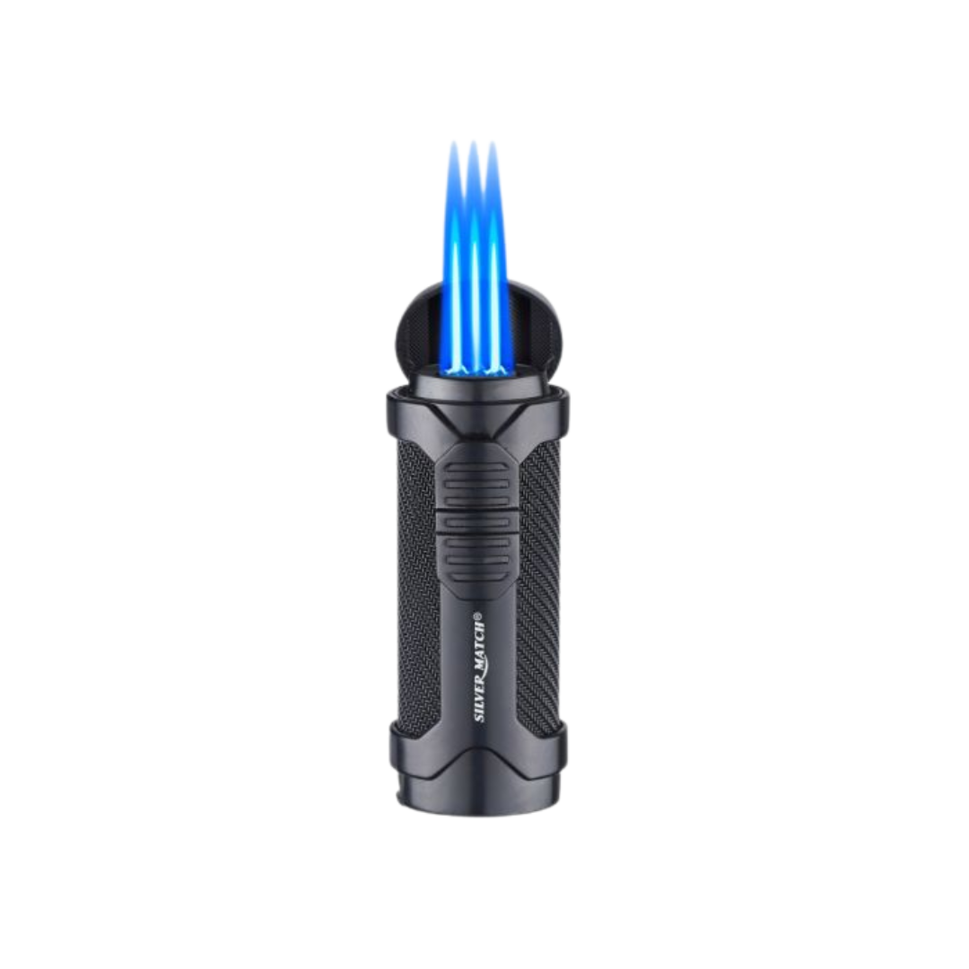 Silver Match Rome 4x Torch Sigarenaansteker Silver Match Rome 4x Torch Sigarenaansteker