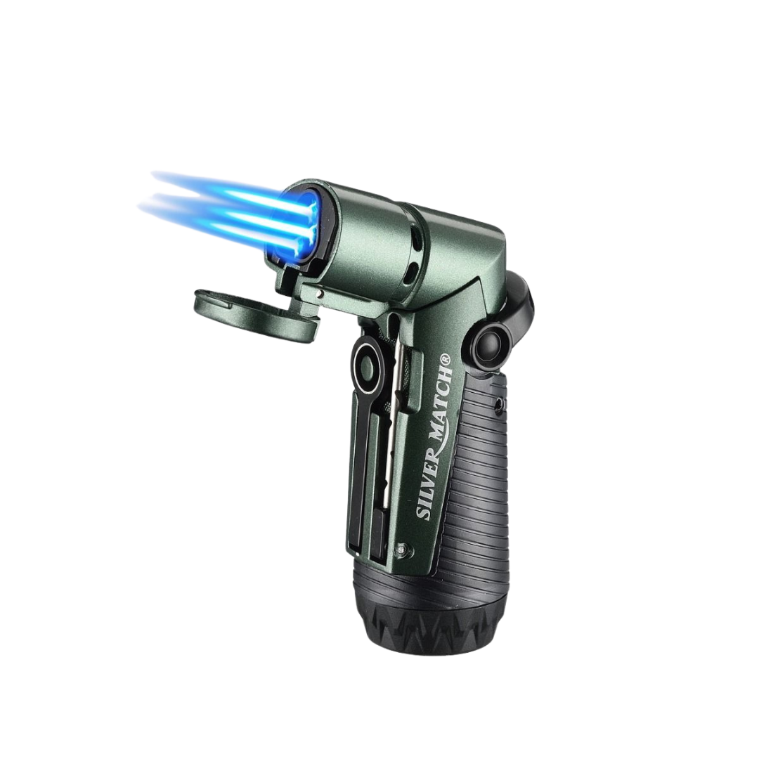 Silver Match Skopje Storm Lighter Triple Jetflames