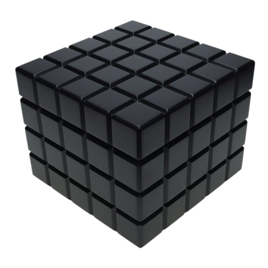 Colibri Heritage Cube Humidor Black gesloten in modern kubusdesign