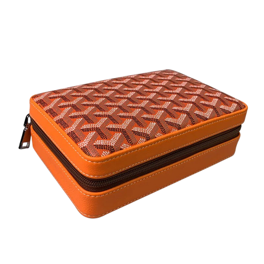 ledere sigare etui met patroon