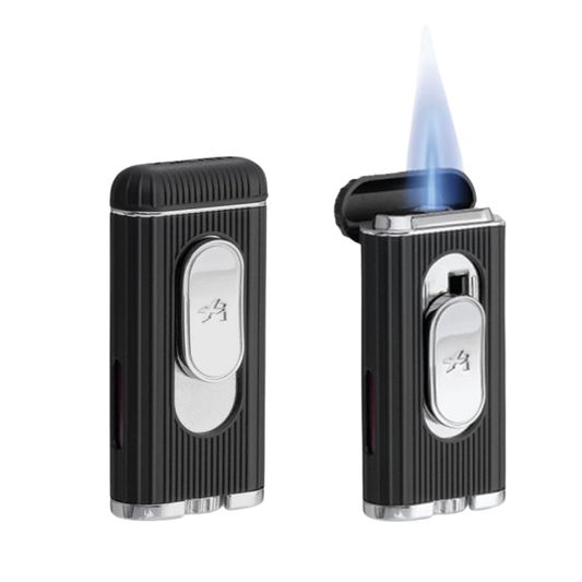 xikar aansteker zwart zilver