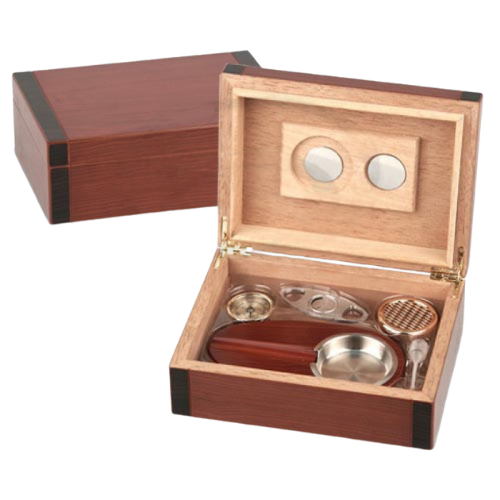 Bookwill Humidor Giftset Cherry Black gesloten