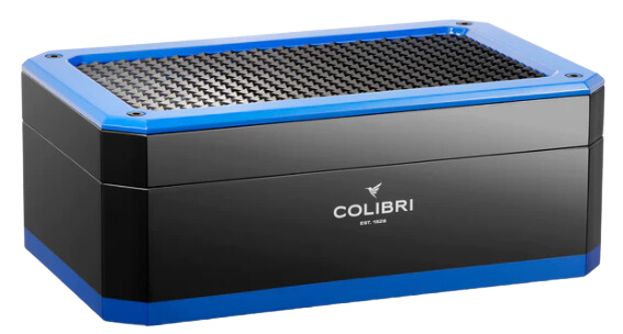 colibri rally humidor in zwart blauw