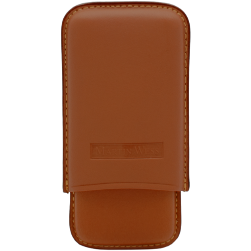 Martin Wess 505 cigarillokoker van glad geitenleer voor 5 cigarillo’s