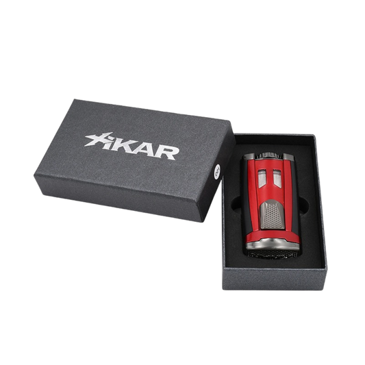 xikar HP3 Triple JetFlame rood in doos