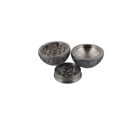 Aluminium Engraved Planet Grinder 53mm | Luxe Design Grinder