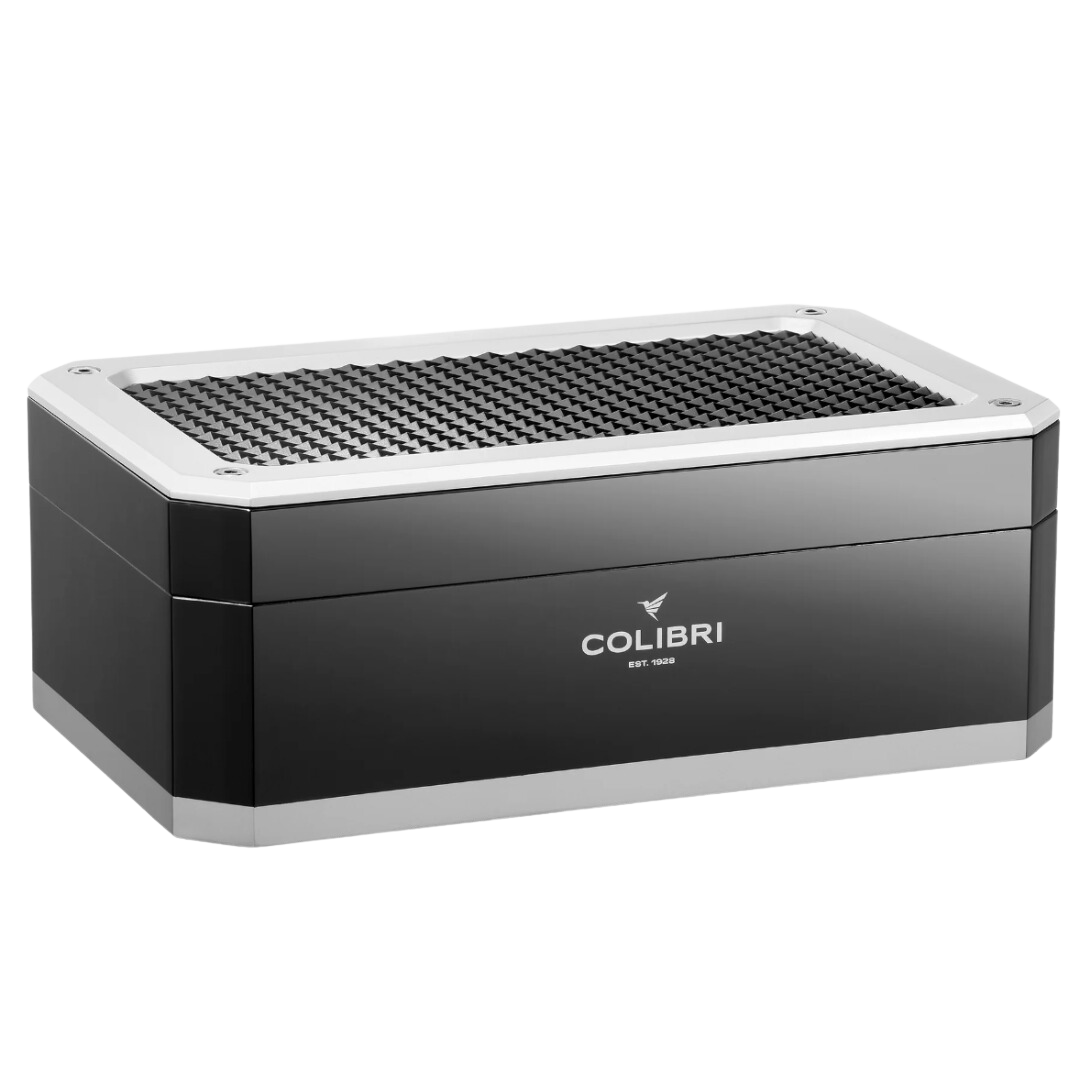 colibri rally humidor in de kleur zwart en grijs