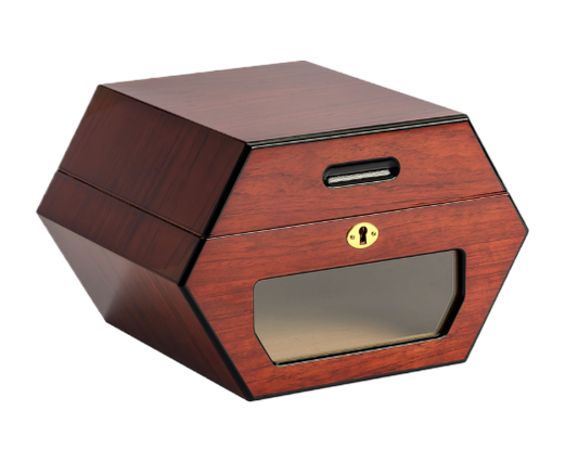 luxe cuban wheel humidor gesloten