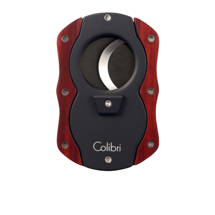 Colibri rechte knip sigaren knipper met houten afwerking