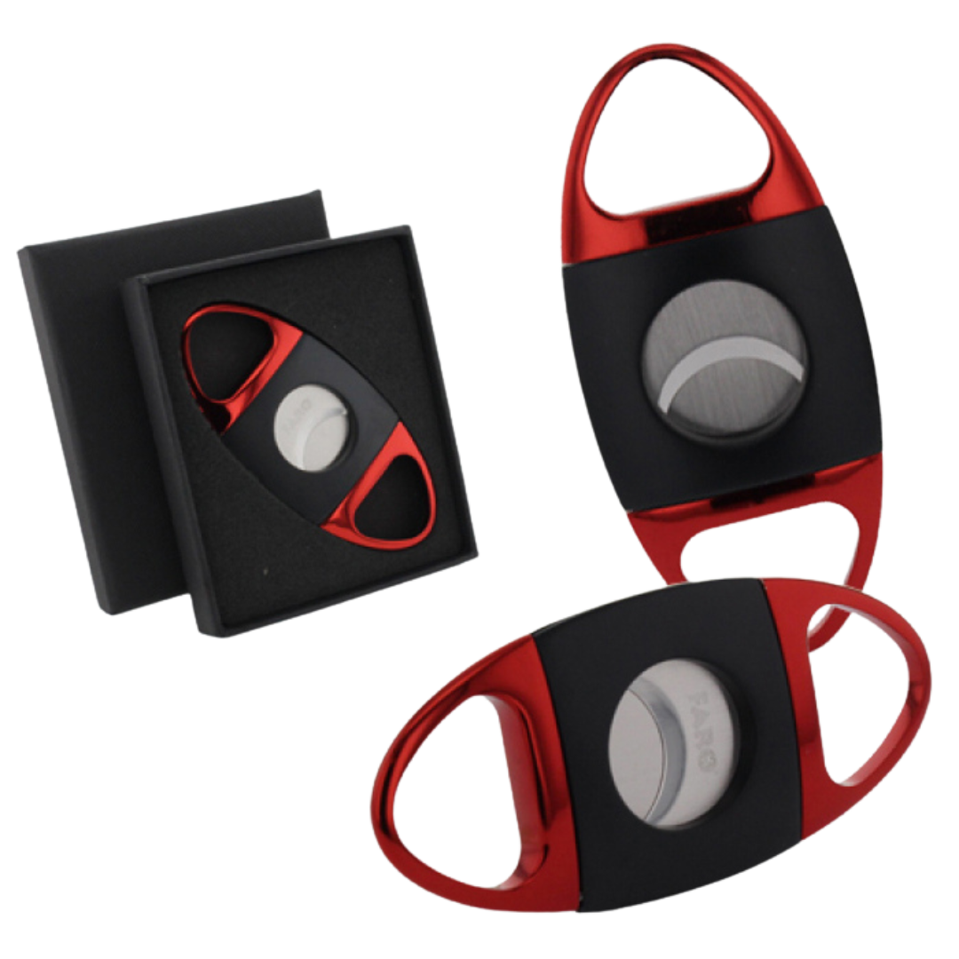 zwart en rode sigaren knipper in geschenkdoos