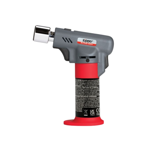 vooraanzicht rode Zippo Butane Torch
