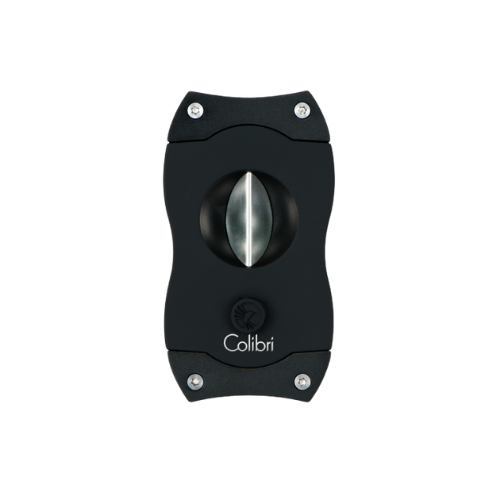 Colibri V-Cut sigarenknipper – vooraanzicht in matzwart