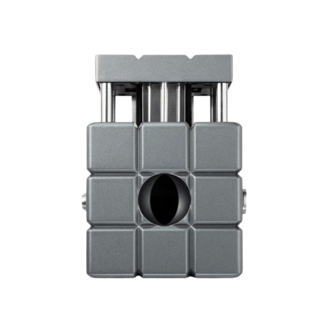 Colibri Heritage Cutter tafelsigarenknipper met V‑Cut, rechte snede en punch cuts in de kleur zilver