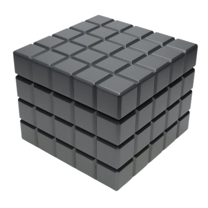 Colibri Heritage Cube Humidorcharcoal gesloten in modern kubusdesign