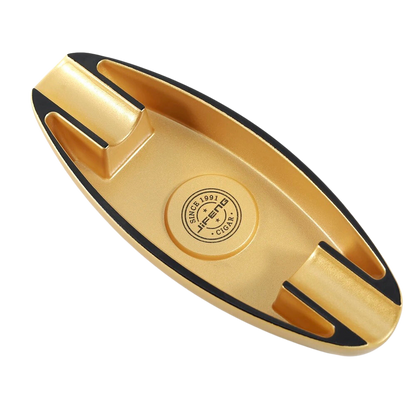 Goud kleurige sigaren asbak
