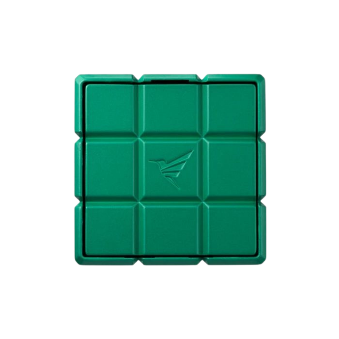 Colibri Heritage Cutter tafelsigarenknipper met V‑Cut, rechte snede en punch cuts in groen