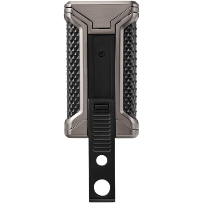 Colibri aansteker Triple Flame Ascari met sigarenboor uitgeklapt