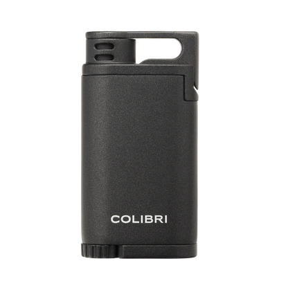 zwarte colibri belmont aansteker met single jet vlam