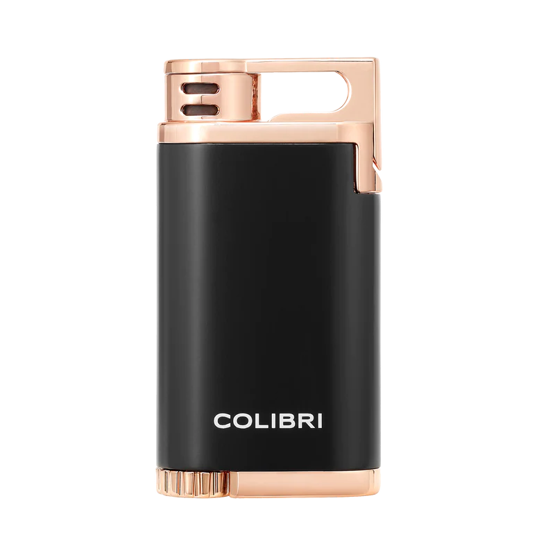 zwart en rose goude colibri belmont sigaren aanteker
