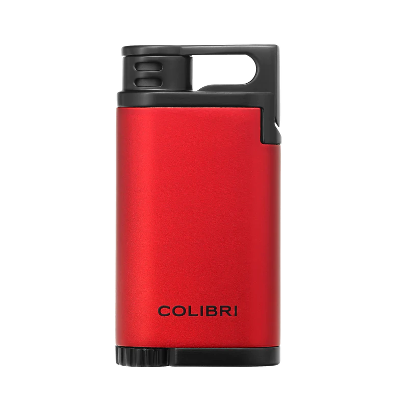 rood en zwart sigaren aansteker van het merk colibri
