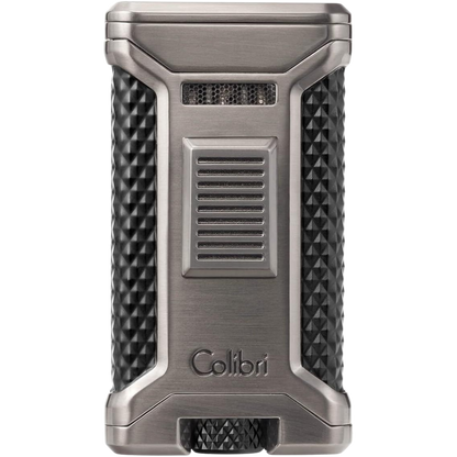 vooraanzicht gunmetal Colibri aansteker Triple Flame Ascari