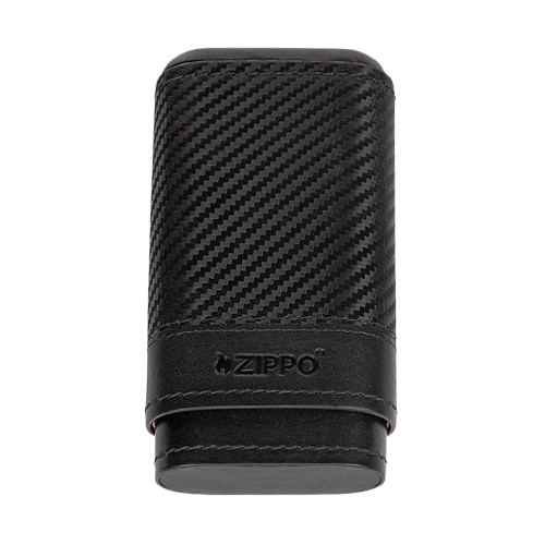 Zippo Sigarenkoker Carbon Range – Leren Sigarenkoker voor 3 Sigaren