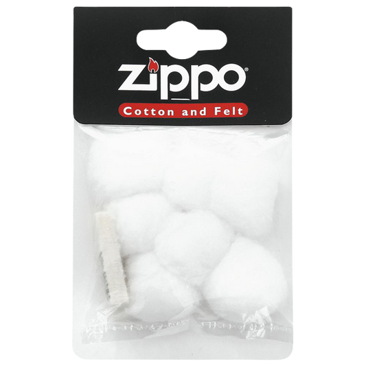 zippo cotton en felt service voor de zippo aansteker
