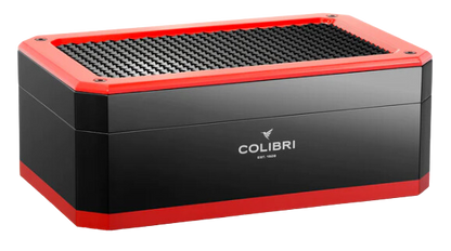 colibri rally humidor in de kleur zwart en rood