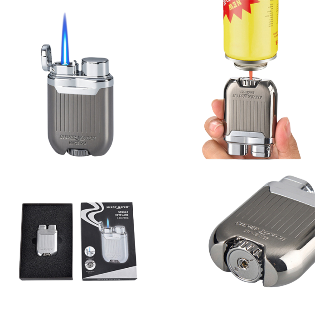 Silvermatch Bucarest Sigarenaansteker met Single Jetflame